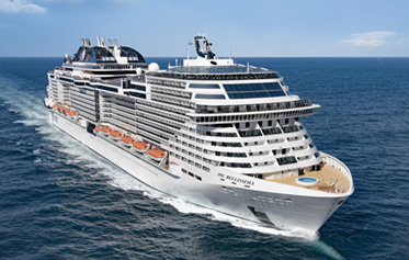 Reposicionamiento de MSC Bellisima en Valencia y Barcelona